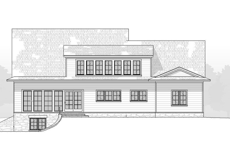 Dream House Plan - Exterior - Rear Elevation for Traditional House Plan #901-153 - 4 bed, 3.5 bath