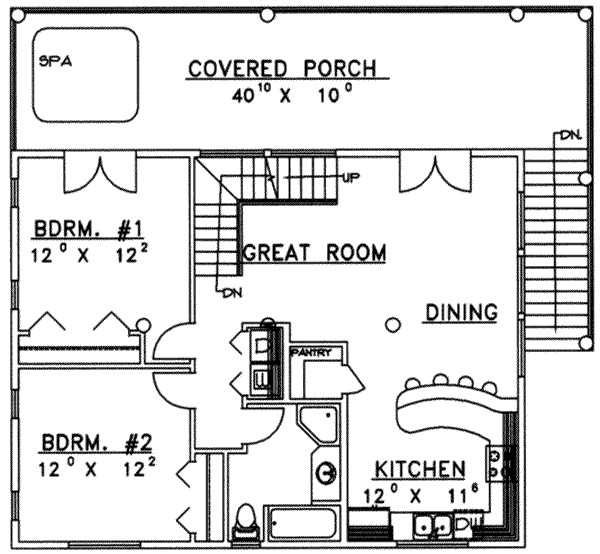 Dream House Plan - Modern Floor Plan - Main Floor Plan #117-240