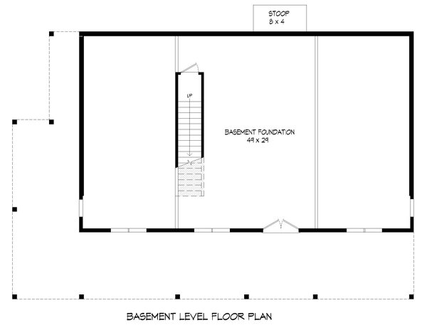 Southern Floor Plan - Lower Floor Plan #932-845