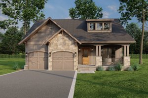 Architectural House Design - Craftsman Exterior - Front Elevation Plan #17-2813