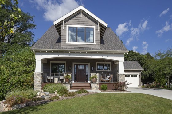 Exterior - Front Elevation 3 for Craftsman House Plan #901-148 - 4 bed, 3.5 bath