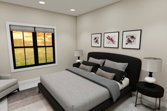 Interior - Master Bedroom for Bungalow House Plan #51-1399 - 3 bed, 2 bath