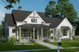 Modern Exterior - Front Elevation Plan #929-1175