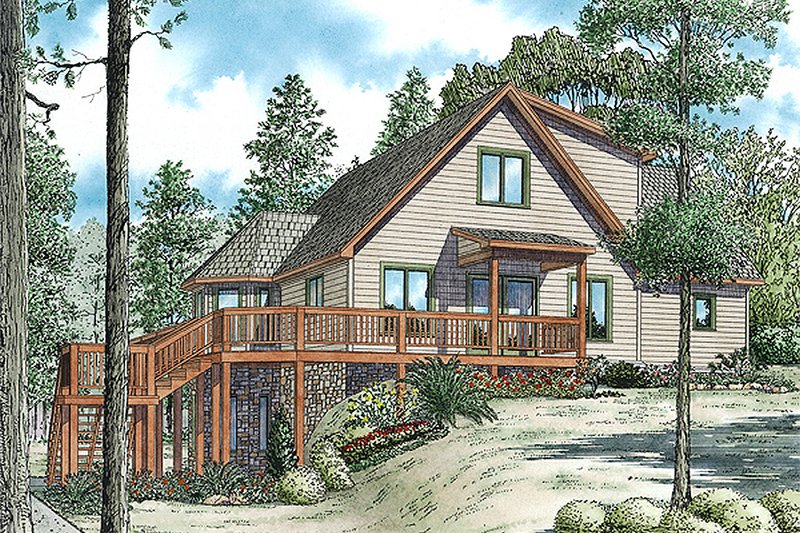 Home Plan - Cabin Exterior - Front Elevation Plan #17-2469