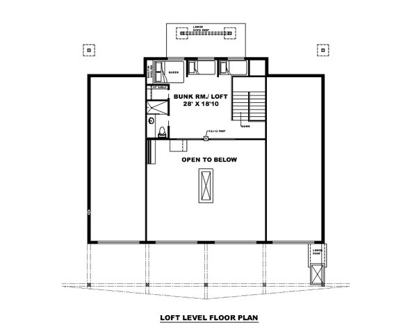 Dream House Plan - Craftsman Floor Plan - Upper Floor Plan #117-1066