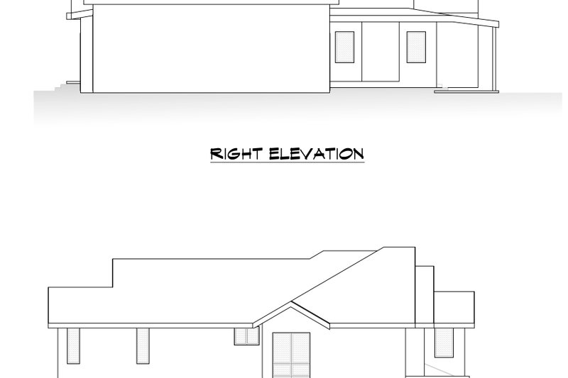 Dream House Plan - Exterior - Other Elevation 3 for Farmhouse House Plan #1066-244 - 5 bed, 3.5 bath