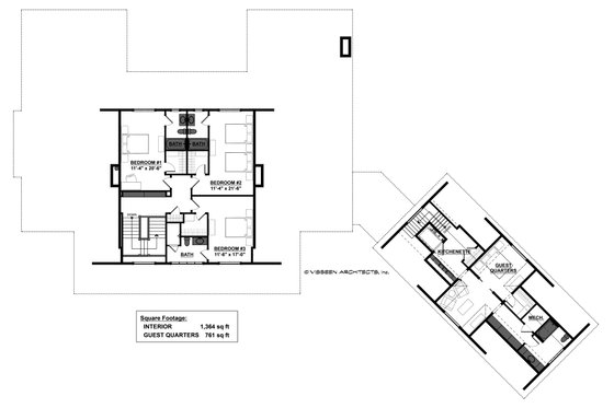 Floor Plan - Upper Floor for Country House Plan #928-307 - 4 bed, 4 bath