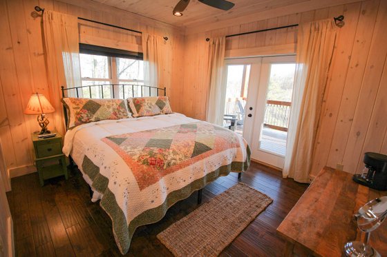 Interior - Bedroom for Cabin House Plan #123-119 - 2 bed, 2.5 bath