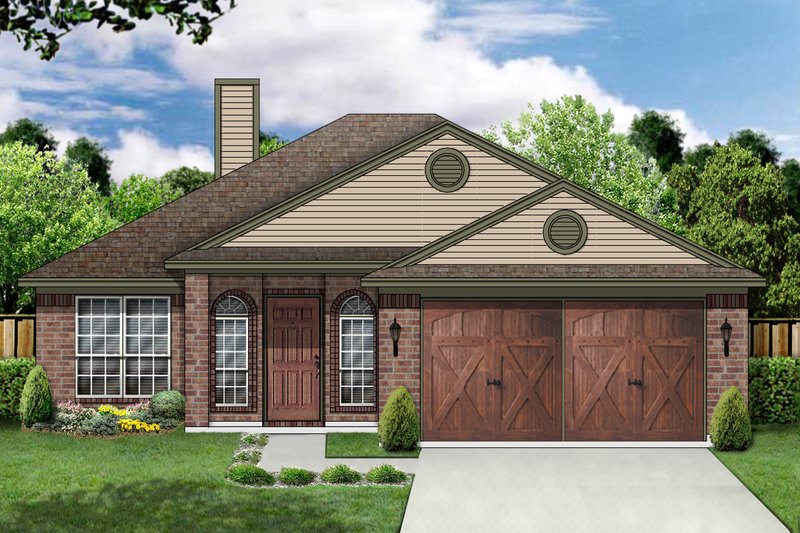Traditional Style House Plan - 4 Beds 2 Baths 1483 Sq/Ft Plan #84-326
