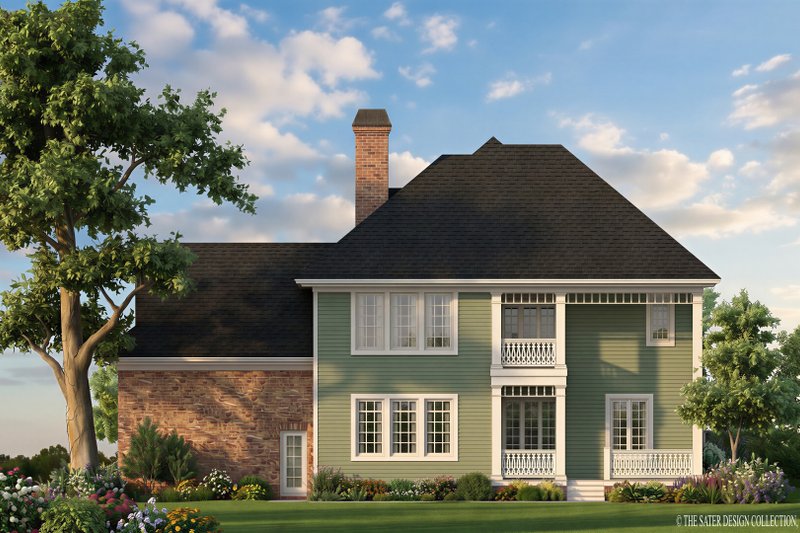 Home Plan - Exterior - Rear Elevation for Victorian House Plan #930-203 - 3 bed, 2.5 bath