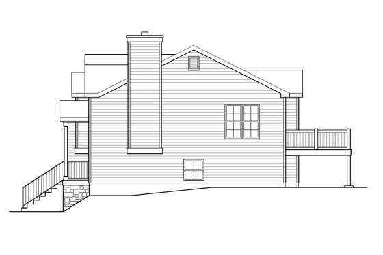 Exterior - Other Elevation for Traditional House Plan #22-629 - 3 bed, 2.5 bath
