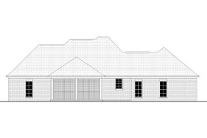 Exterior - Rear Elevation for European House Plan #430-74 - 4 bed, 2 bath