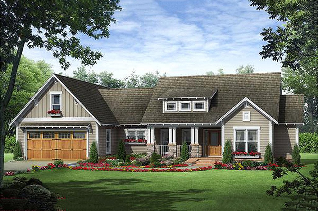 Craftsman Style House Plan 3 Beds 2 Baths 1818 Sq Ft 