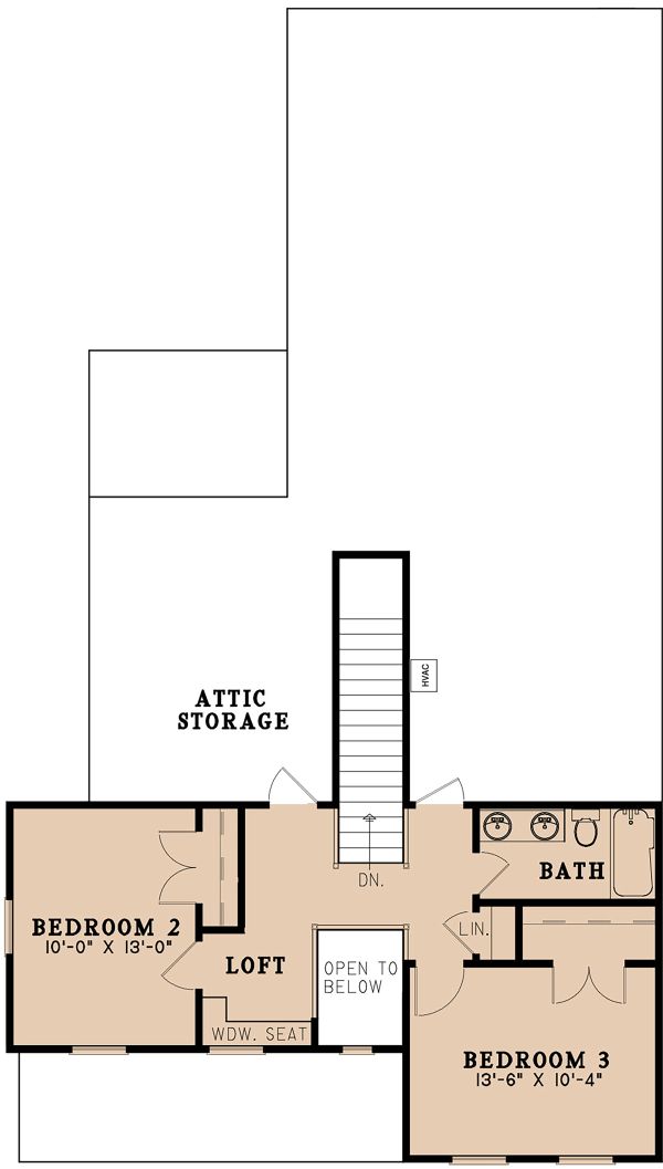 Architectural House Design - Farmhouse Floor Plan - Upper Floor Plan #923-158