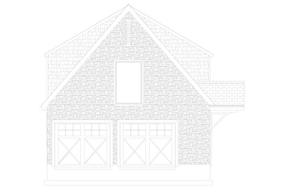 Exterior - Front Elevation 4 for Cottage House Plan #1060-133 - 2 bed, 1.5 bath