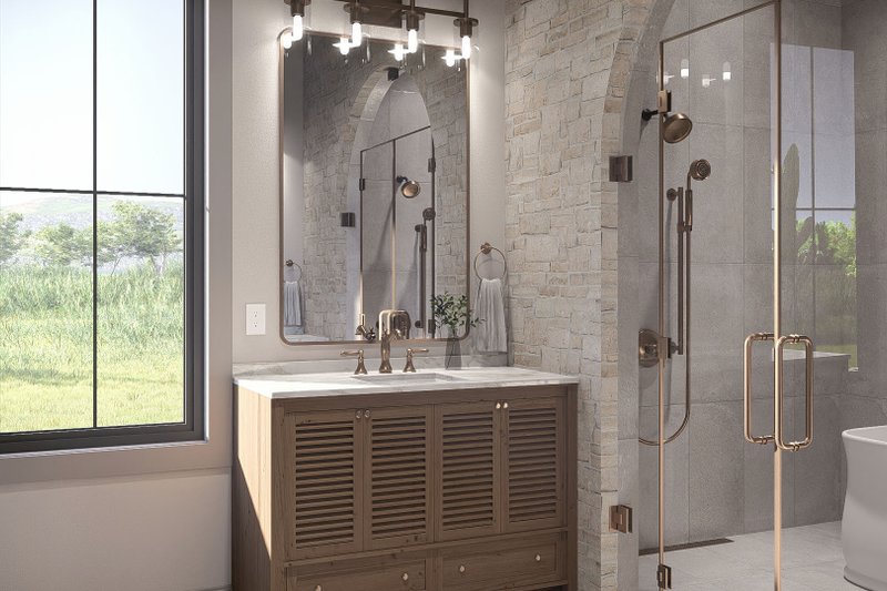 Architectural House Design - Interior - Master Bathroom 1 for Craftsman House Plan #455-791 - 3 bed, 2.5 bath