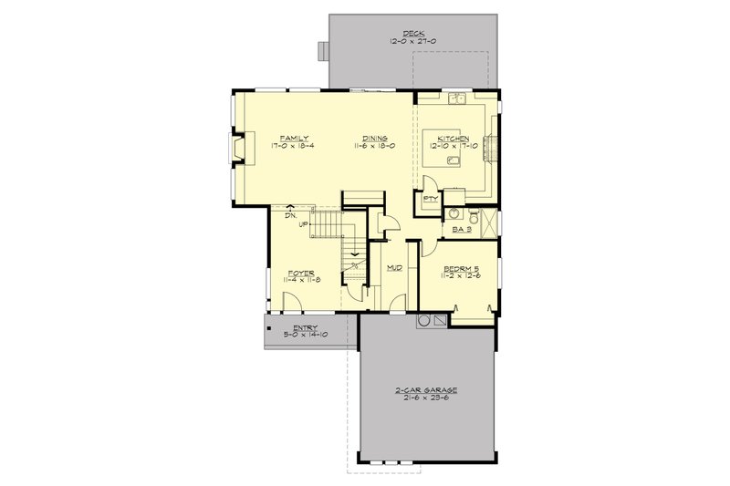Architectural House Design - Contemporary design house plan, modern floor plan
