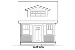 Exterior - Front Elevation 3 for Bungalow House Plan #915-9 - 1 bed, 1 bath
