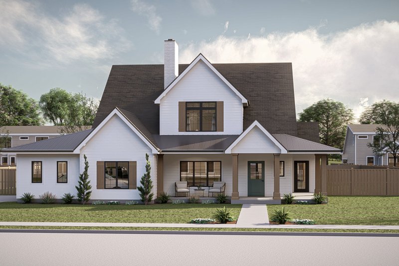 House Design - Farmhouse Exterior - Front Elevation Plan #455-517