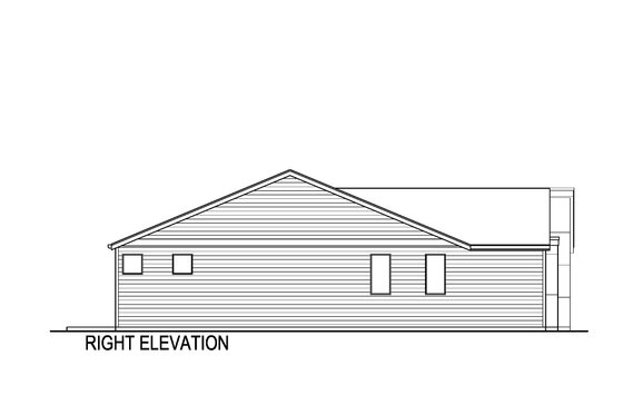 Exterior - Other Elevation 1 for Modern House Plan #569-71 - 3 bed, 2.5 bath