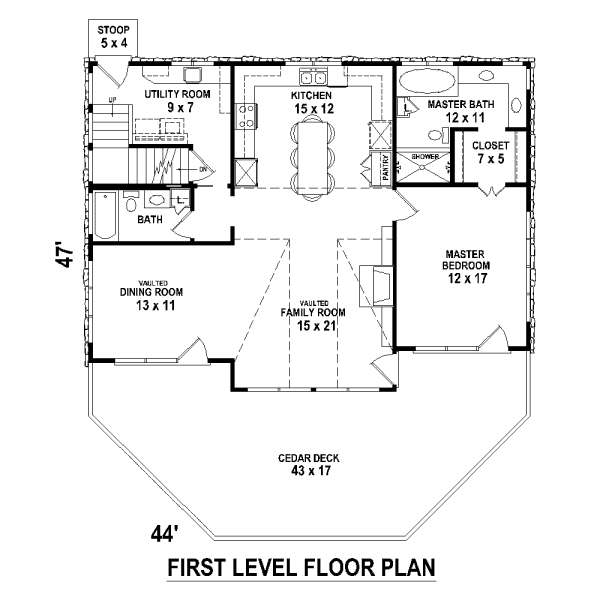 Contemporary Floor Plan - Main Floor Plan #81-13873
