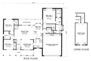 Farmhouse Style House Plan - 3 Beds 2 Baths 1624 Sq/Ft Plan #42-165 