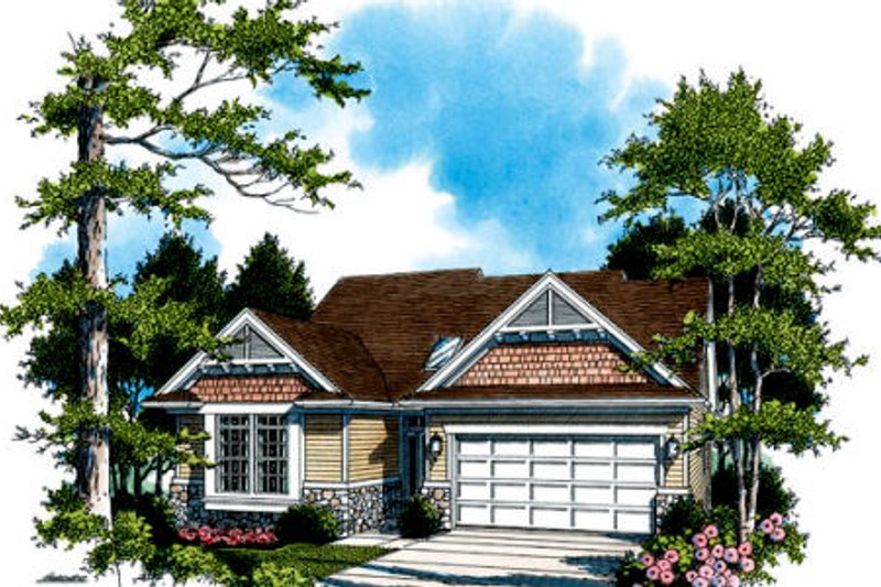 Architectural House Design - Craftsman Exterior - Front Elevation Plan #48-286