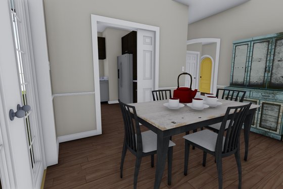 Interior - Dining Room for Ranch House Plan #1060-28 - 2 bed, 2 bath