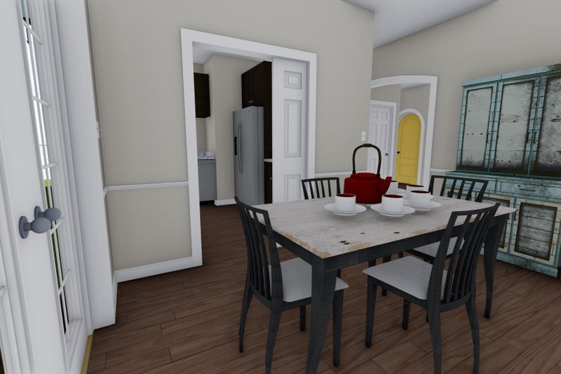 Architectural House Design - Interior - Dining Room for Ranch House Plan #1060-28 - 2 bed, 2 bath