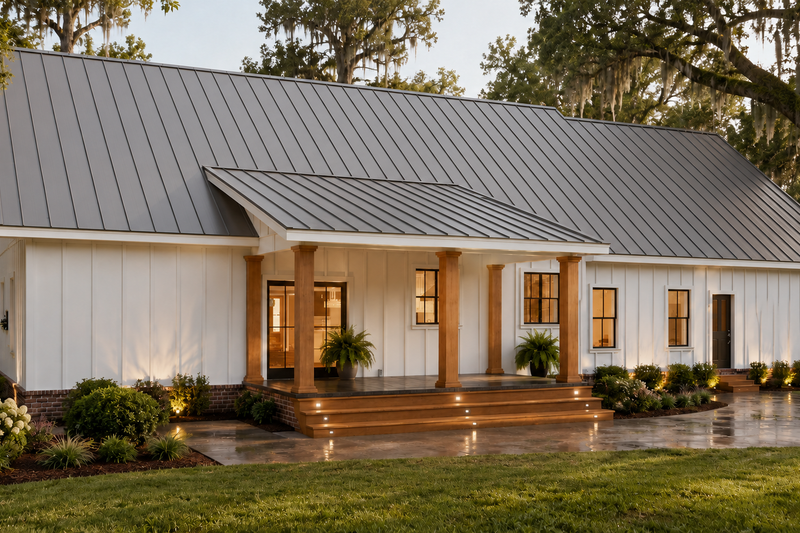 Dream House Plan - Exterior - Rear Elevation for Farmhouse House Plan #44-319 - 4 bed, 3.5 bath