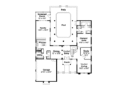 Mediterranean Style House Plan - 3 Beds 3.5 Baths 2607 Sq/Ft Plan #124-254 