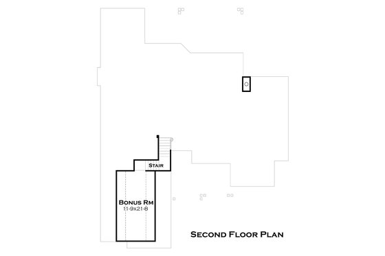 Floor Plan - Upper Floor for Craftsman House Plan #120-180 - 3 bed, 2.5 bath