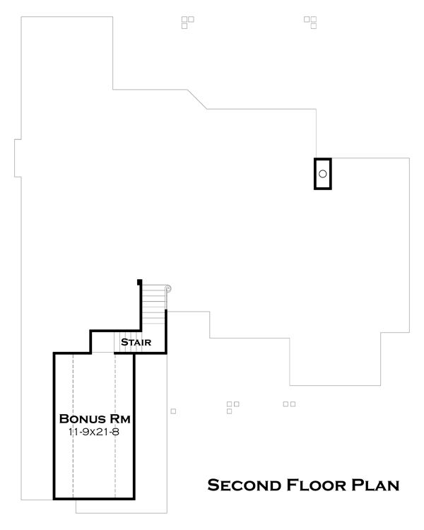 Architectural House Design - Craftsman Floor Plan - Upper Floor Plan #120-180
