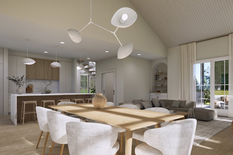Architectural House Design - Interior - Family Room 1 for Modern House Plan #23-2865 - 3 bed, 1.5 bath