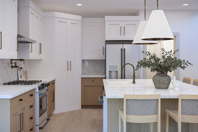 Architectural House Design - Interior - Kitchen 1 for Mediterranean House Plan #455-790 - 4 bed, 3.5 bath