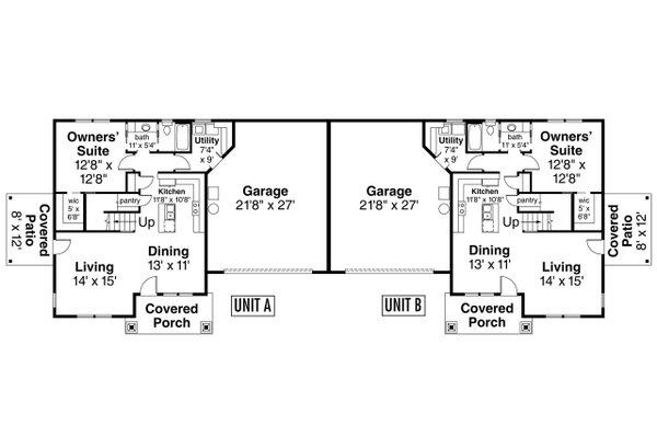 House Plan Design - Craftsman Floor Plan - Main Floor Plan #124-1295