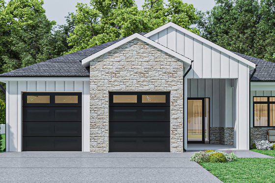 Exterior - Front Elevation 3 for Farmhouse House Plan #1112-9 - 3 bed, 3 bath