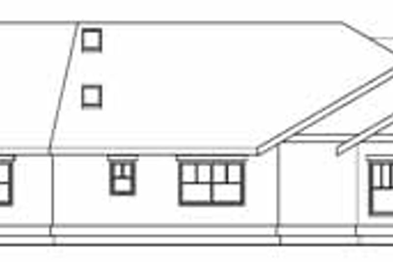 Home Plan - Exterior - Rear Elevation for Ranch House Plan #124-705 - 2 bed, 2.5 bath