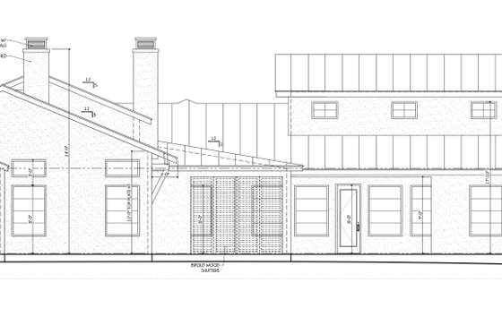 Exterior - Rear Elevation for Mediterranean House Plan #1110-44 - 4 bed, 4.5 bath