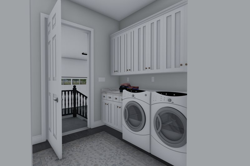 House Plan Design - Interior - Laundry for Ranch House Plan #1060-99 - 3 bed, 2.5 bath