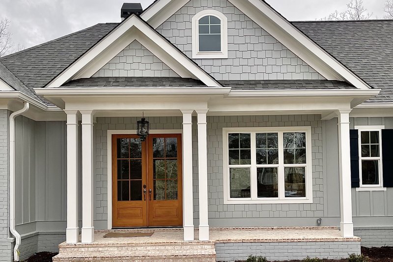 Home Plan - Exterior - Covered Porch for Modern House Plan #437-127 - 4 bed, 3 bath