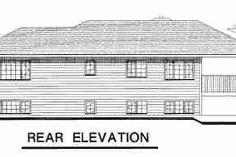 House Plan Design - Exterior - Rear Elevation for Bungalow House Plan #18-9004 - 3 bed, 2 bath