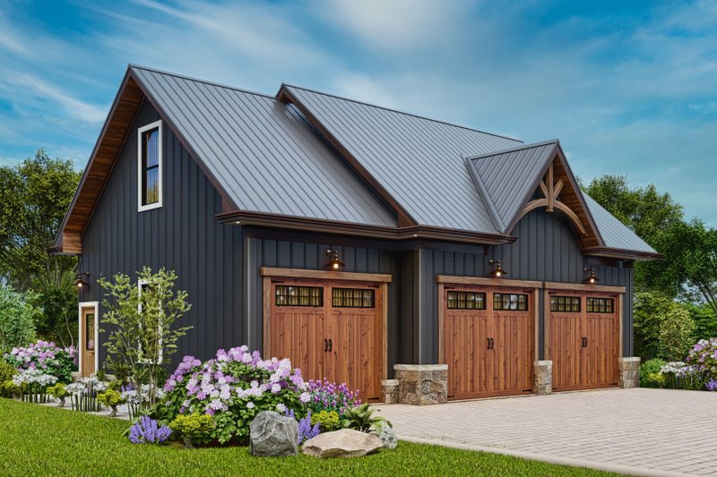House Plan Design - Exterior - Front Elevation 7 for Craftsman House Plan #54-594 - 1 bed, 1 bath
