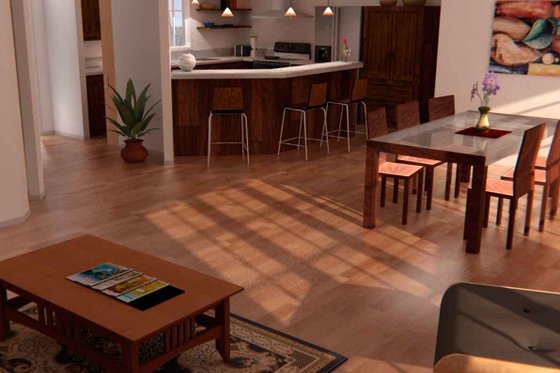 Interior - Dining Room for Country House Plan #427-10 - 3 bed, 2.5 bath