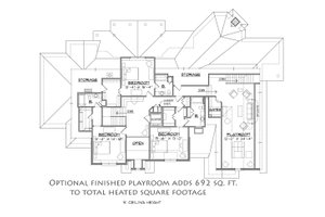 Floor Plan - Upper Floor for Traditional House Plan #1054-31 - 4 bed, 4.5 bath
