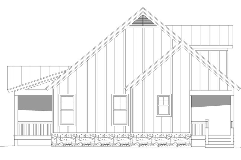 Dream House Plan - Exterior - Other Elevation 1 for Farmhouse House Plan #932-345 - 3 bed, 2.5 bath