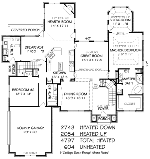 European Floor Plan - Main Floor Plan #424-365