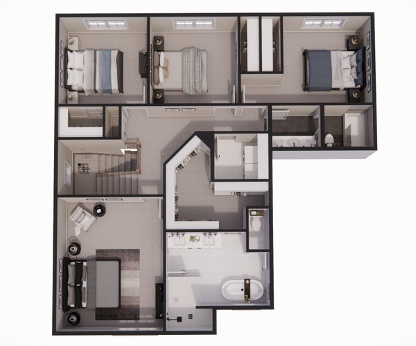 Home Plan - Farmhouse Floor Plan - Upper Floor Plan #51-1357