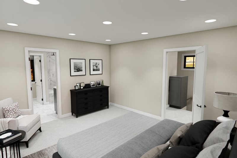 House Blueprint - Interior - Master Bedroom 1 for Bungalow House Plan #51-1375 - 4 bed, 3.5 bath