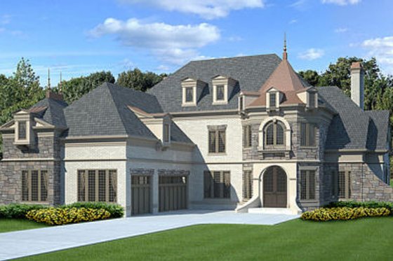 Exterior - Other Elevation for European House Plan #119-358 - 4 bed, 4 bath